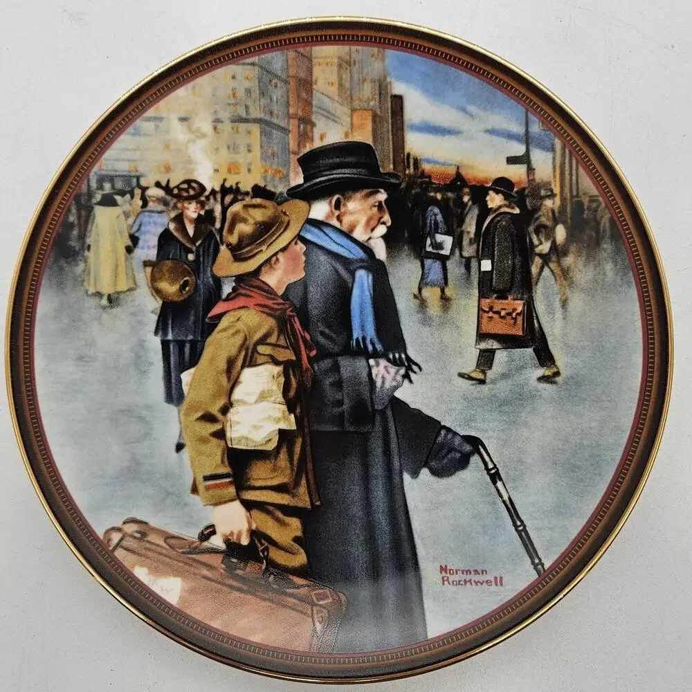 Normal Rockwell Collectors Plate A HELPING HAND #1023A 1991